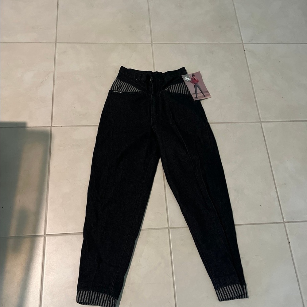 NWT vintage 1985 gitano juniors 9/10 black jeans 1305